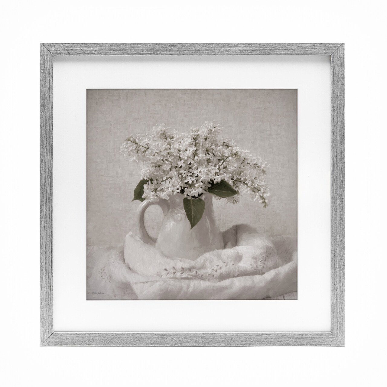 Stupell Industries Lilac Simplicity Still Life Framed Print Under Glass, design by Robin-Lee Viera